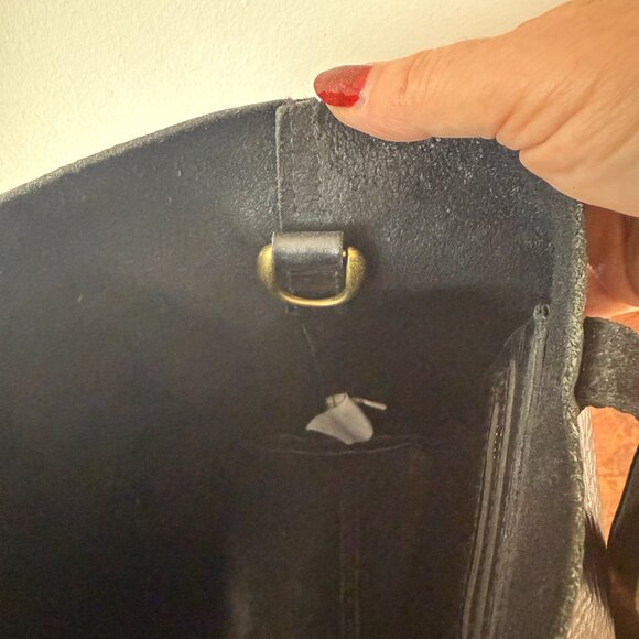 Madewell Black Leather Tote Bag - Picture 6 of 7